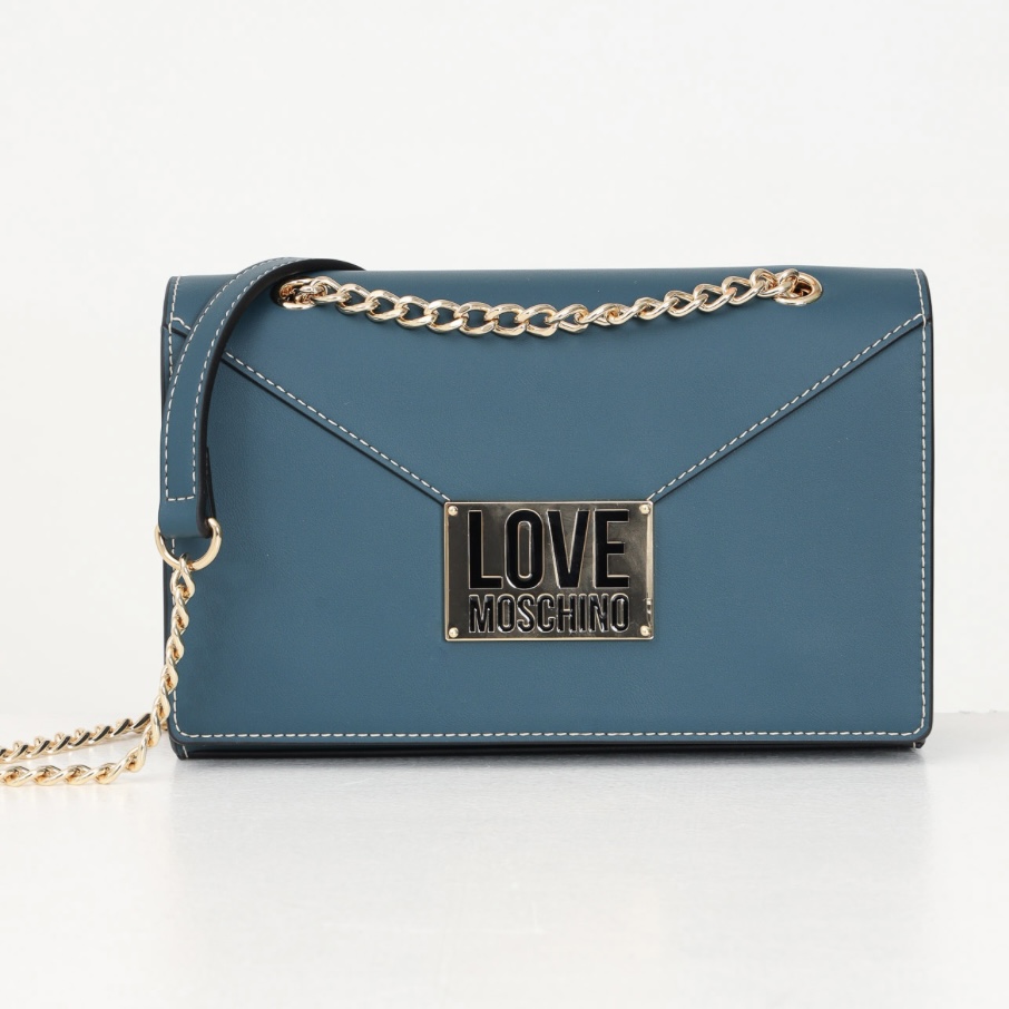 LOGO PLAQUE EMERALD GREEN SHOULDER BAG