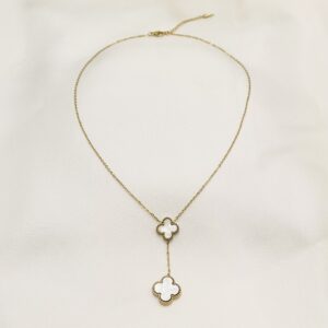 VAN CLEEF WHITE/GOLD NECKLACE