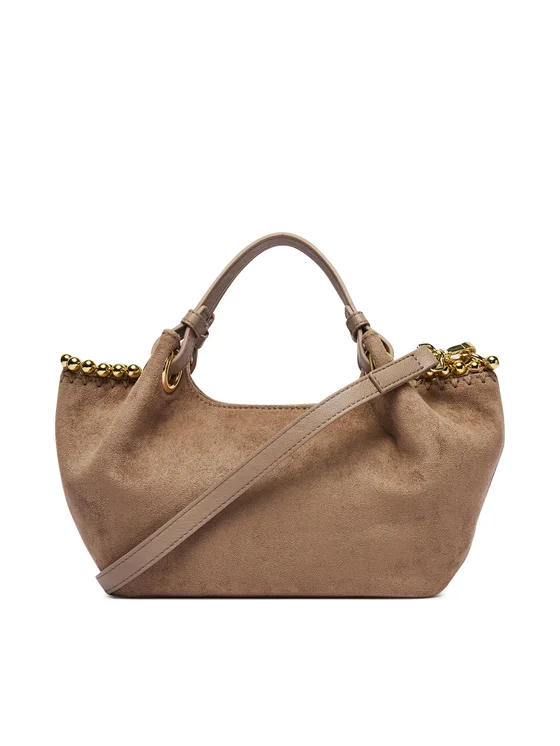 LOVE MOSCHINO Suede Beige Handbag - Image 2