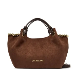 LOVE MOSCHINO Suede Brown Handbag